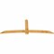 Ekena Millwork Bellingham Rough Sawn Timber Gable Bracket, Western Red Cedar, 108"W x 40"H x 2"D x 6"F, 9/12 Pitch GBW108X40X0206BEL00RWR - alternate 4